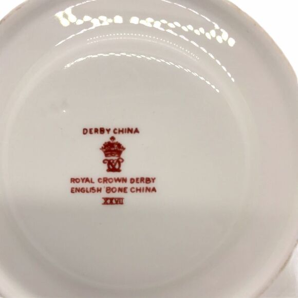 Royal Crown Derby Red Aves China Teacup Saucer - Picture 4 of 14